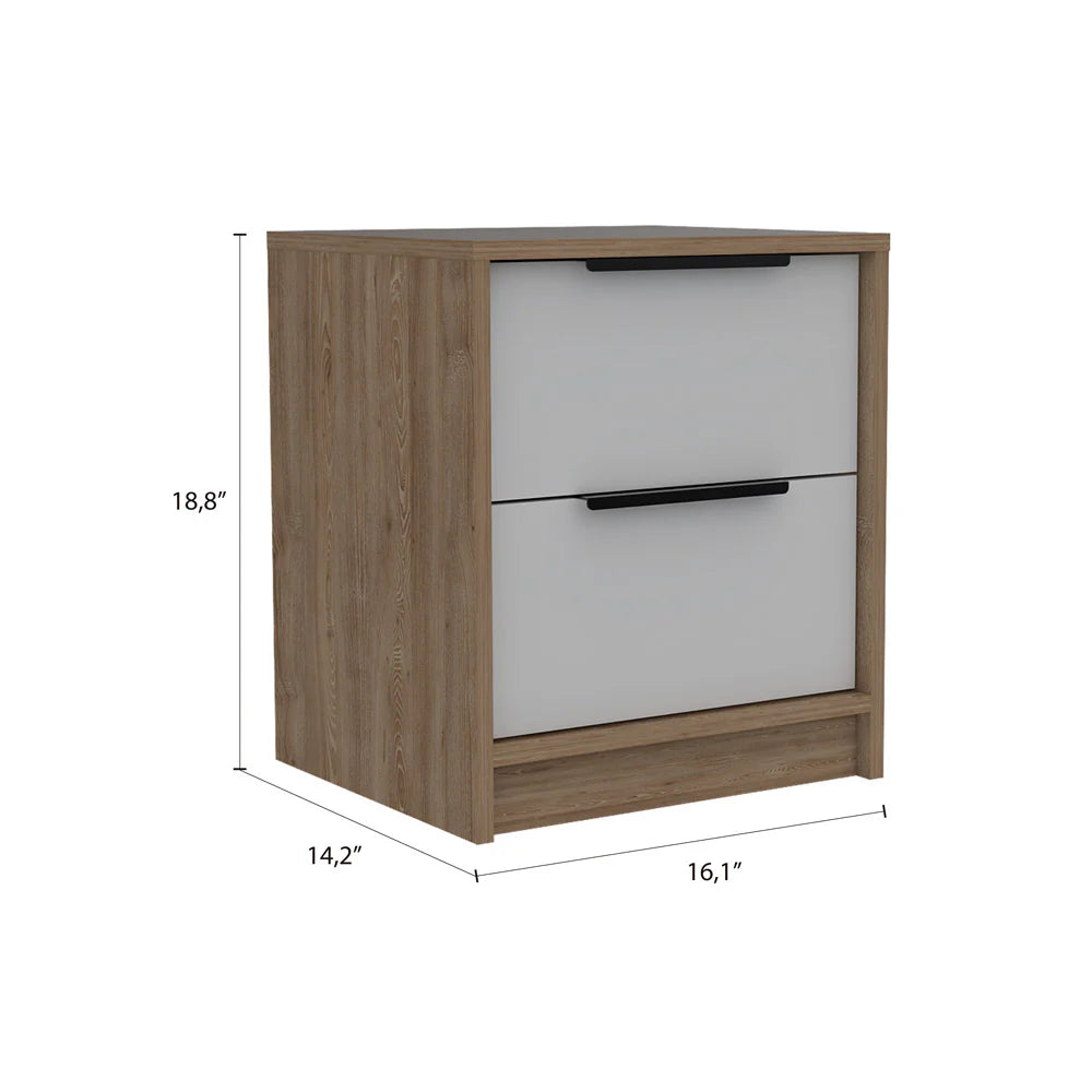 Eter Nightstand – Superior Top, Two Drawers