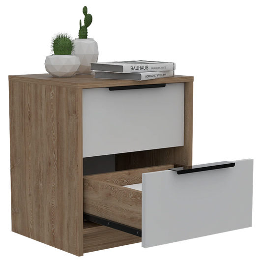 Eter Nightstand – Superior Top, Two Drawers