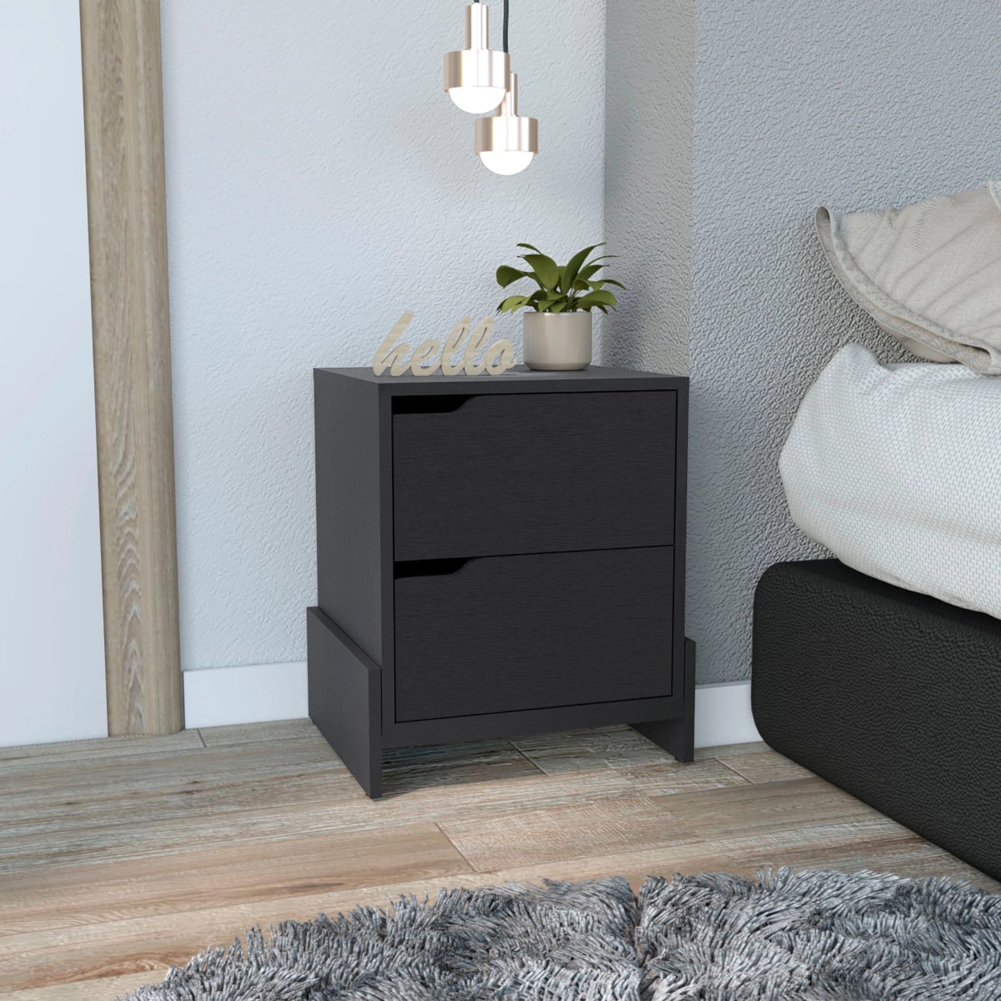 Veloria Nightstand – Black